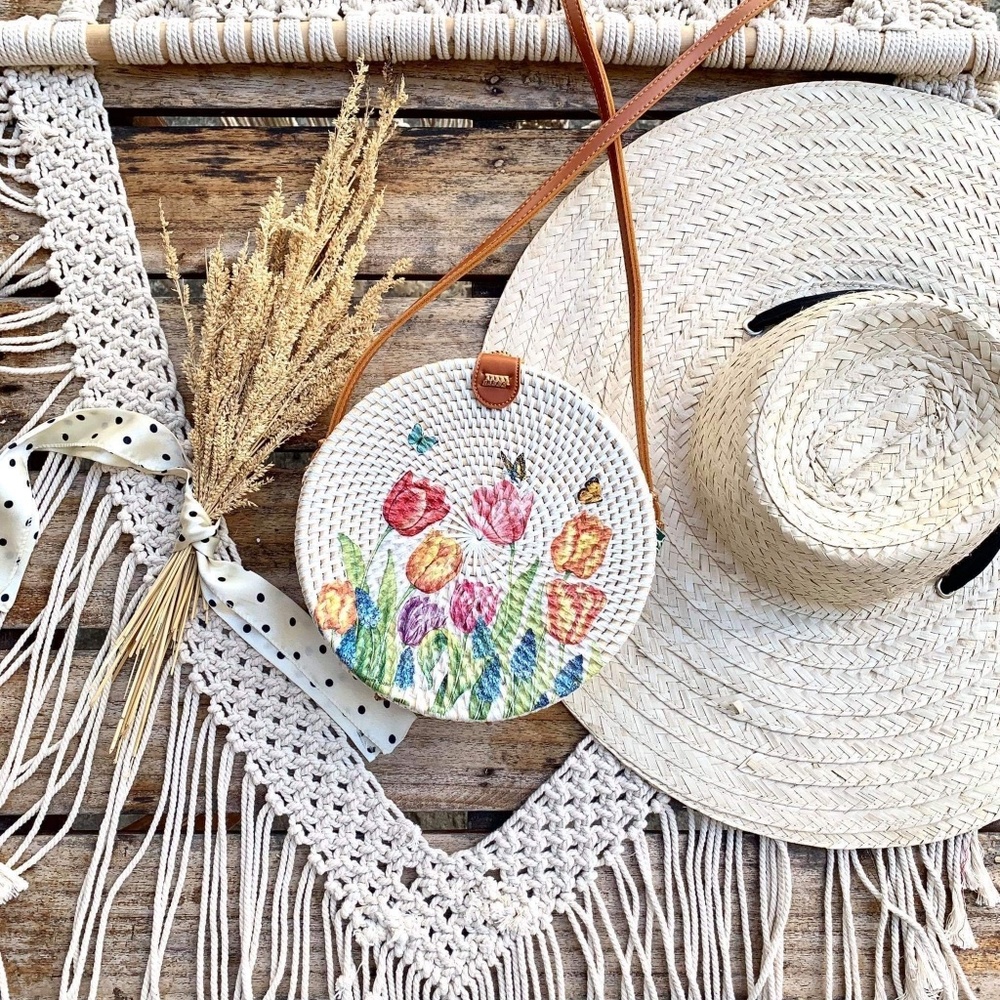 Rattan Bali bag